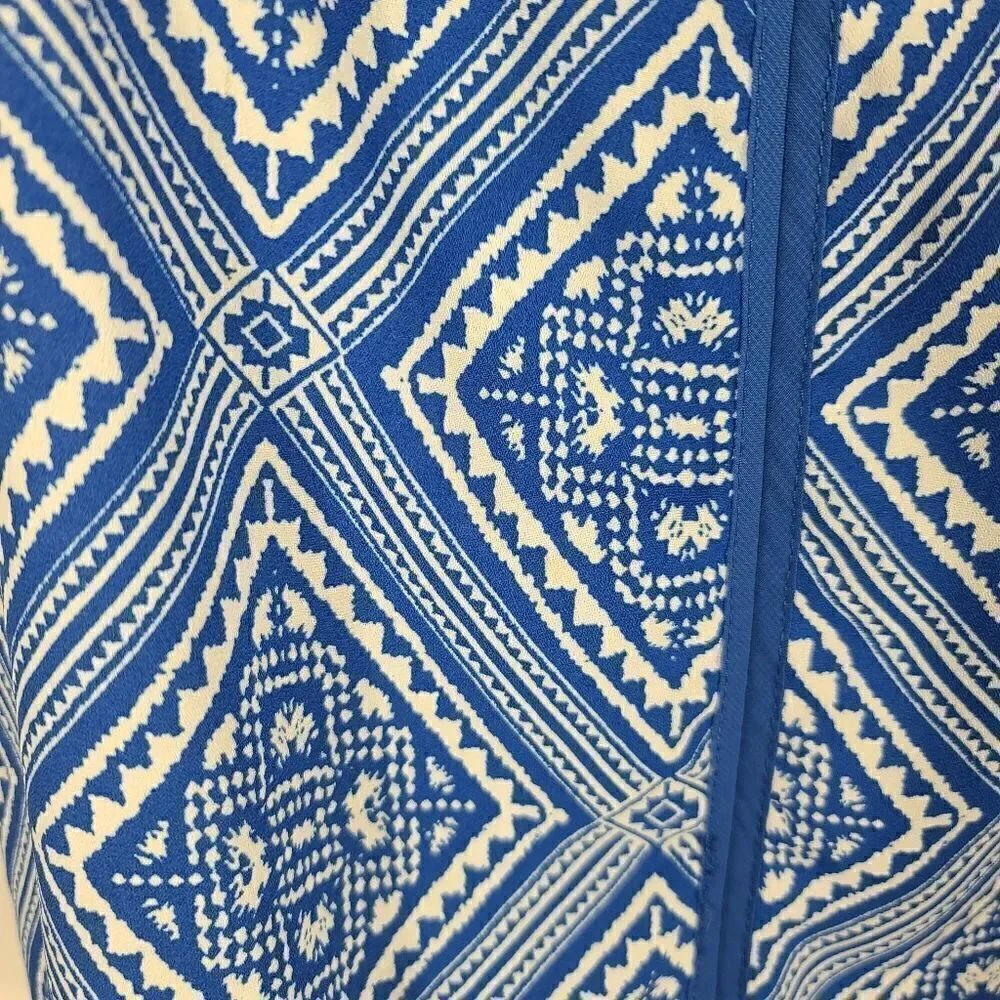 Maurices Blue and White Patterned Tanktop - Picture 5 of 8